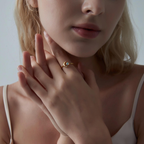 Opal Star Moon Open Stacking Ring in 925 Sterling Silver